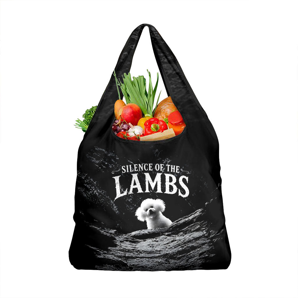 A Little Lamb in the Killer Silence Cute Serial Dog Grocery Bag Pet Lover