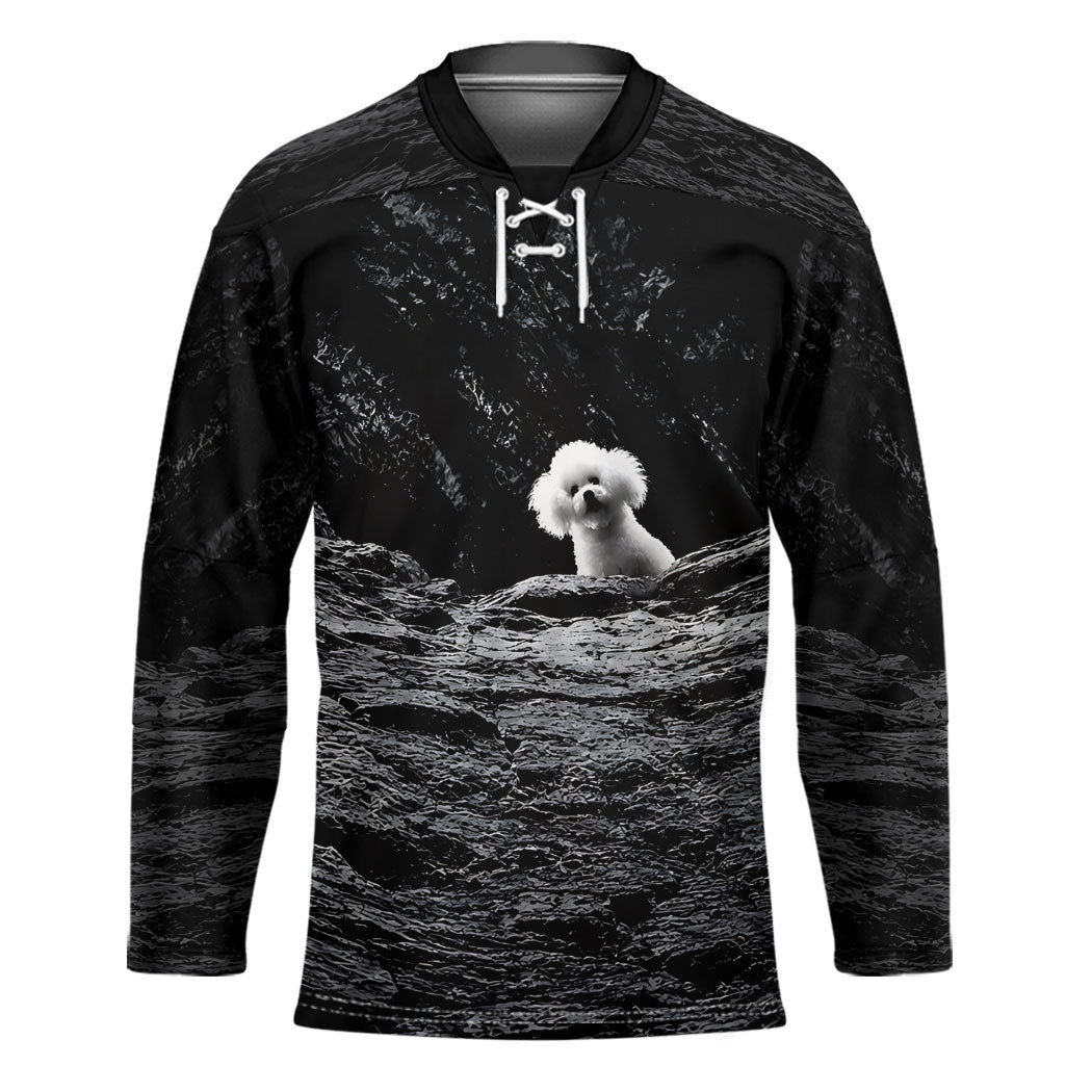 A Little Lamb in the Killer Silence Cute Serial Dog Hockey Jersey Pet Lover