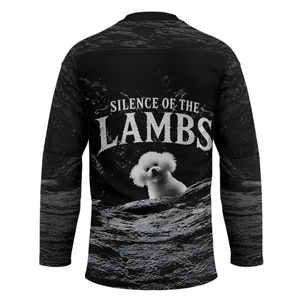 A Little Lamb in the Killer Silence Cute Serial Dog Hockey Jersey Pet Lover