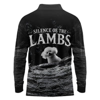A Little Lamb in the Killer Silence Cute Serial Dog Long Sleeve Polo Shirt Pet Lover