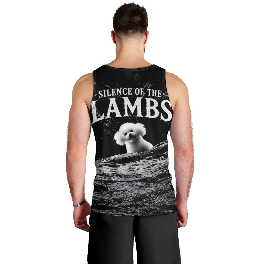 A Little Lamb in the Killer Silence Cute Serial Dog Men Tank Top Pet Lover