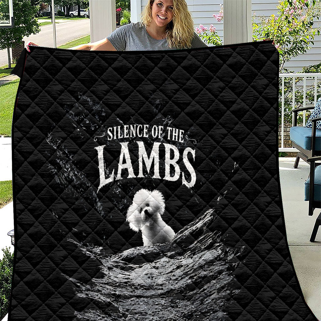 A Little Lamb in the Killer Silence Cute Serial Dog Quilt Pet Lover