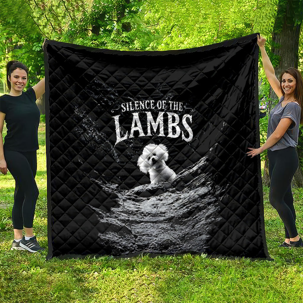 A Little Lamb in the Killer Silence Cute Serial Dog Quilt Pet Lover