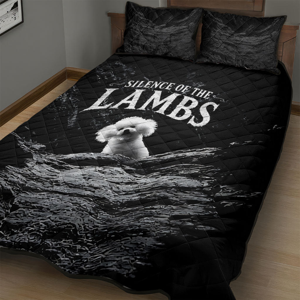 A Little Lamb in the Killer Silence Cute Serial Dog Quilt Bed Set Pet Lover