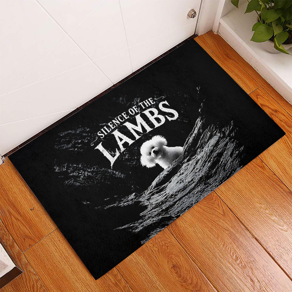 A Little Lamb in the Killer Silence Cute Serial Dog Rubber Doormat Pet Lover