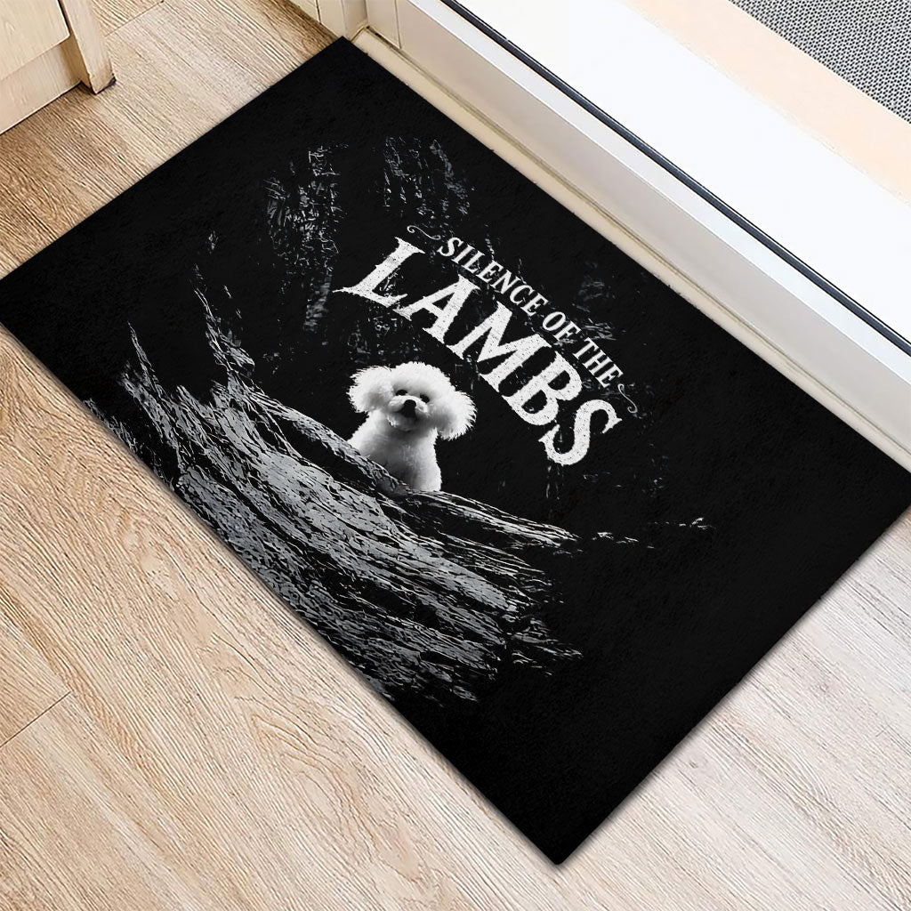 A Little Lamb in the Killer Silence Cute Serial Dog Rubber Doormat Pet Lover