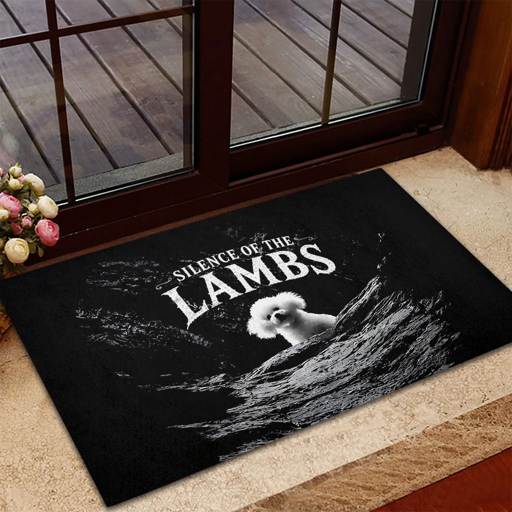 A Little Lamb in the Killer Silence Cute Serial Dog Rubber Doormat Pet Lover