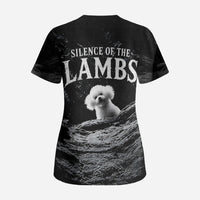 A Little Lamb in the Killer Silence Cute Serial Dog Scrub Top Pet Lover