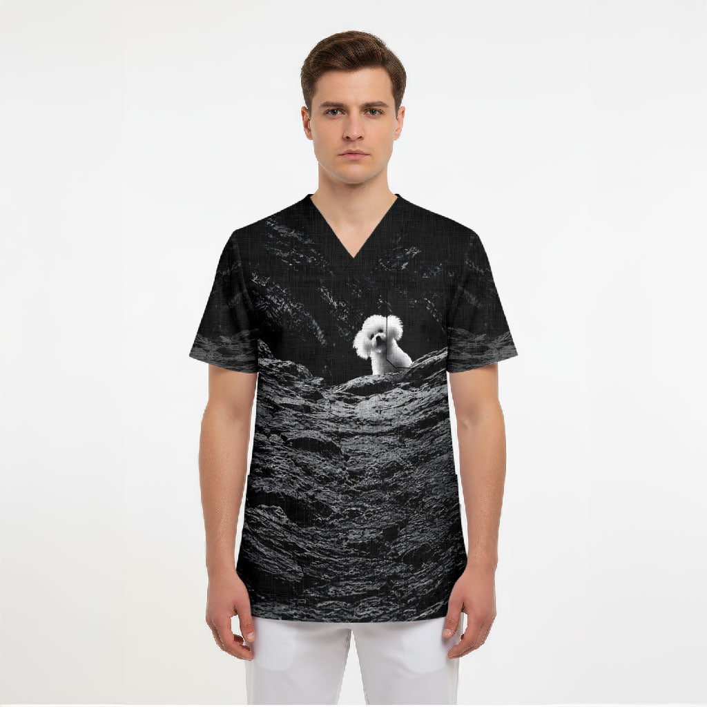A Little Lamb in the Killer Silence Cute Serial Dog Scrub Top Pet Lover