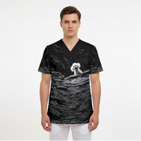A Little Lamb in the Killer Silence Cute Serial Dog Scrub Top Pet Lover
