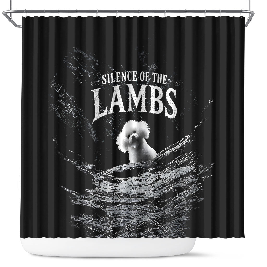A Little Lamb in the Killer Silence Cute Serial Dog Shower Curtain Pet Lover
