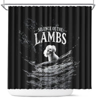A Little Lamb in the Killer Silence Cute Serial Dog Shower Curtain Pet Lover