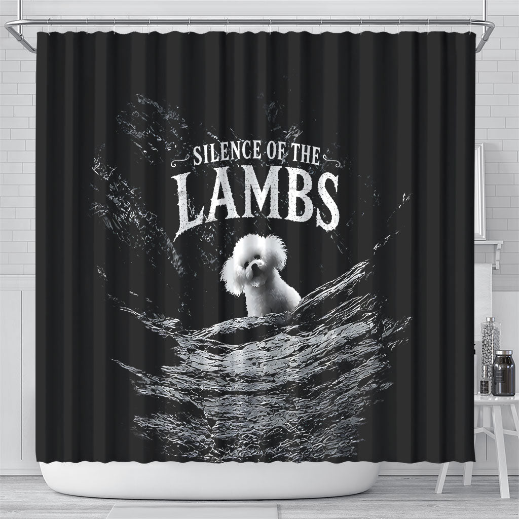 A Little Lamb in the Killer Silence Cute Serial Dog Shower Curtain Pet Lover