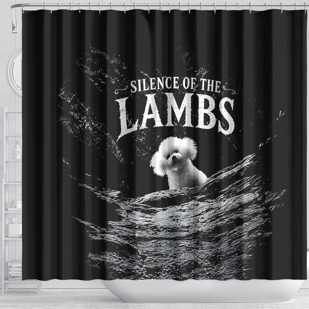 A Little Lamb in the Killer Silence Cute Serial Dog Shower Curtain Pet Lover