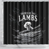 A Little Lamb in the Killer Silence Cute Serial Dog Shower Curtain Pet Lover