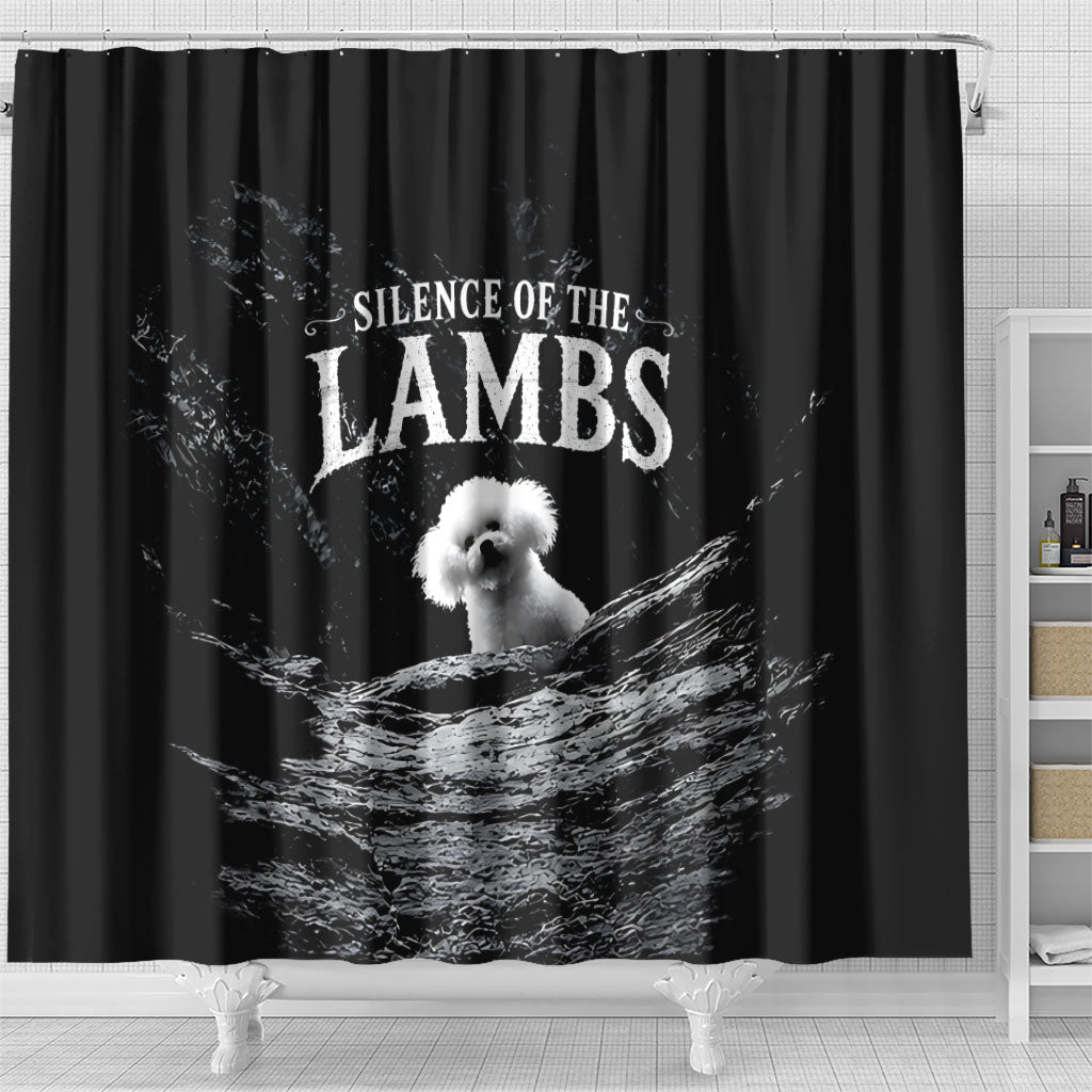 A Little Lamb in the Killer Silence Cute Serial Dog Shower Curtain Pet Lover