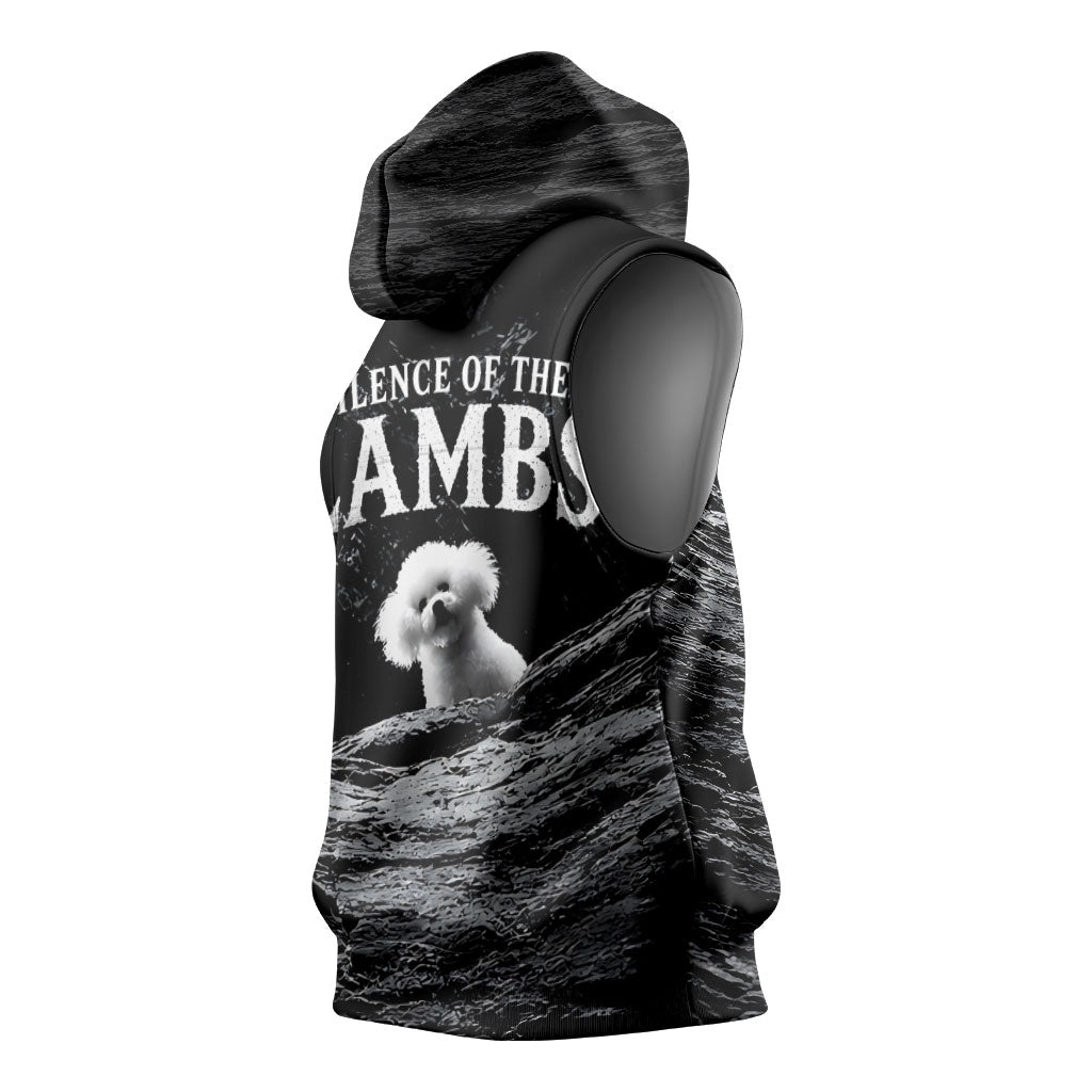 A Little Lamb in the Killer Silence Cute Serial Dog Sleeveless Hoodie Pet Lover