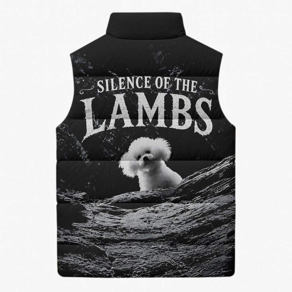 A Little Lamb in the Killer Silence Cute Serial Dog Sleeveless Puffer Jacket Pet Lover