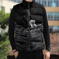 A Little Lamb in the Killer Silence Cute Serial Dog Sleeveless Puffer Jacket Pet Lover