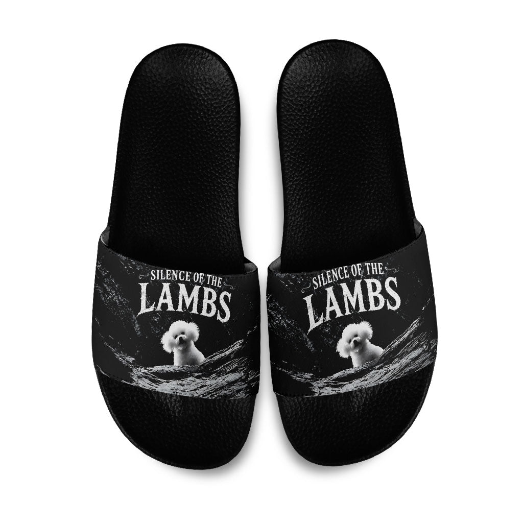A Little Lamb in the Killer Silence Cute Serial Dog Slide Sandals Pet Lover