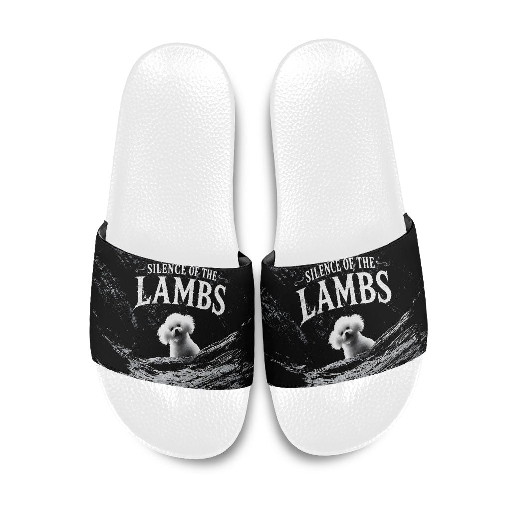 A Little Lamb in the Killer Silence Cute Serial Dog Slide Sandals Pet Lover