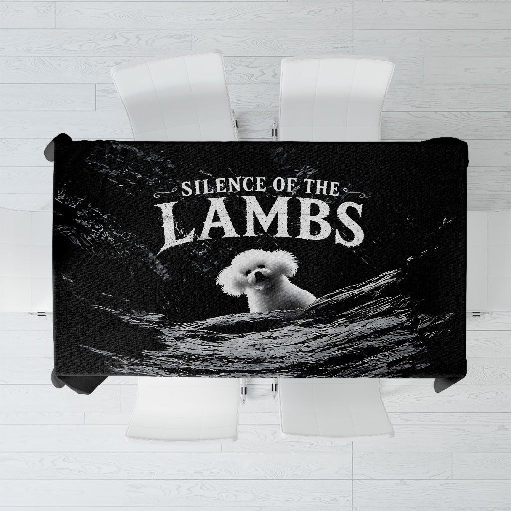 A Little Lamb in the Killer Silence Cute Serial Dog Tablecloth Pet Lover