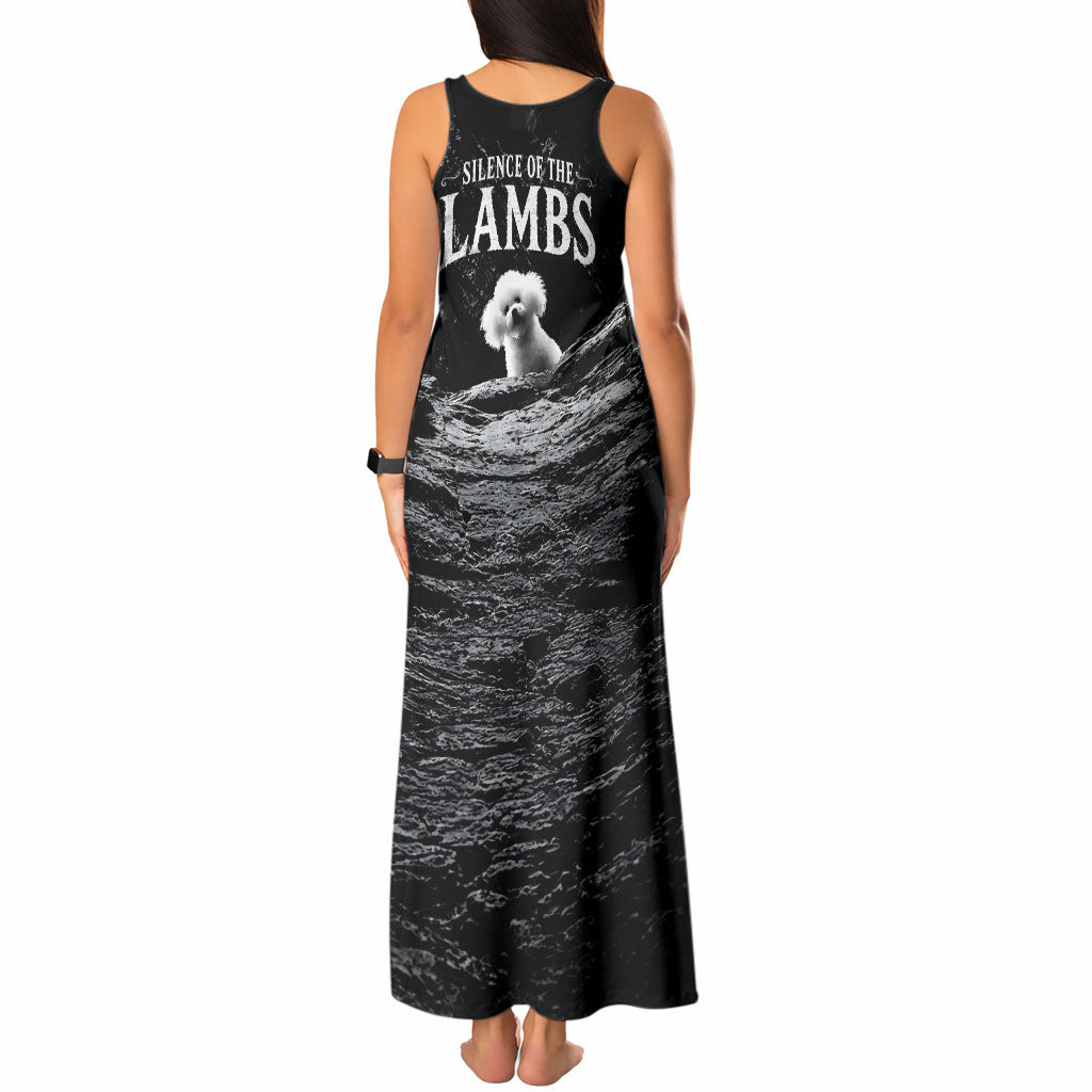A Little Lamb in the Killer Silence Cute Serial Dog Tank Maxi Dress Pet Lover