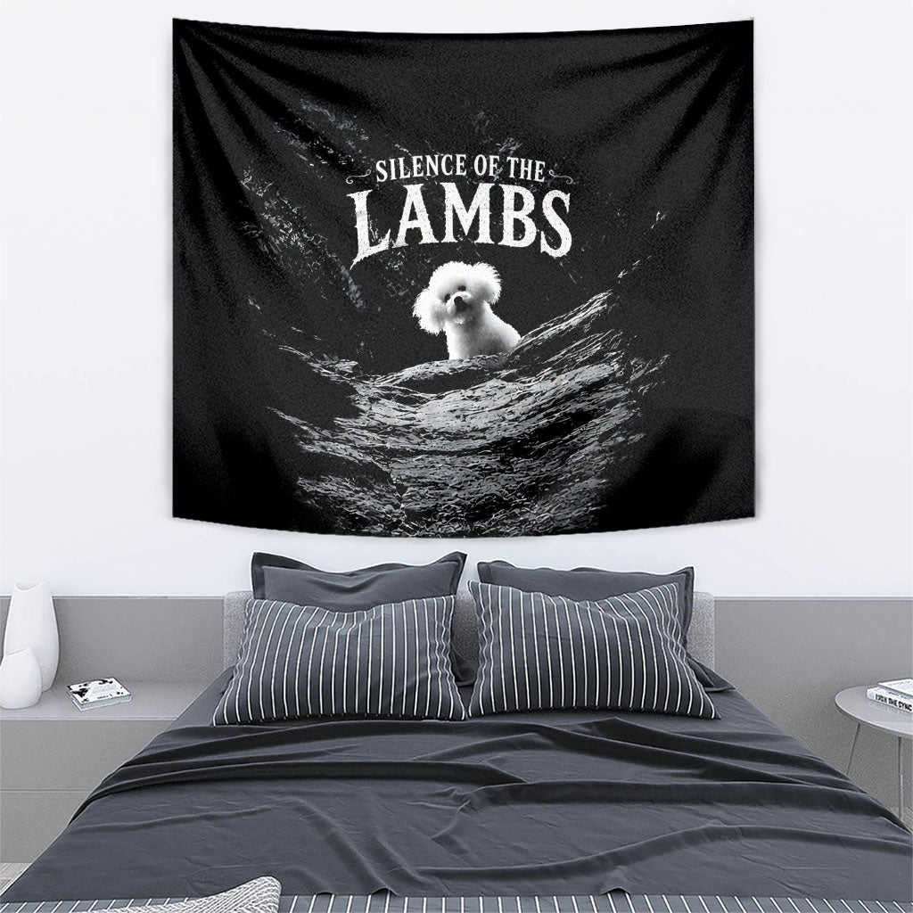A Little Lamb in the Killer Silence Cute Serial Dog Tapestry Pet Lover