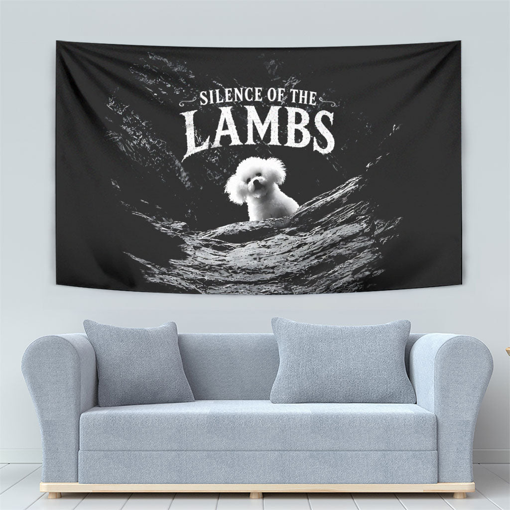 A Little Lamb in the Killer Silence Cute Serial Dog Tapestry Pet Lover