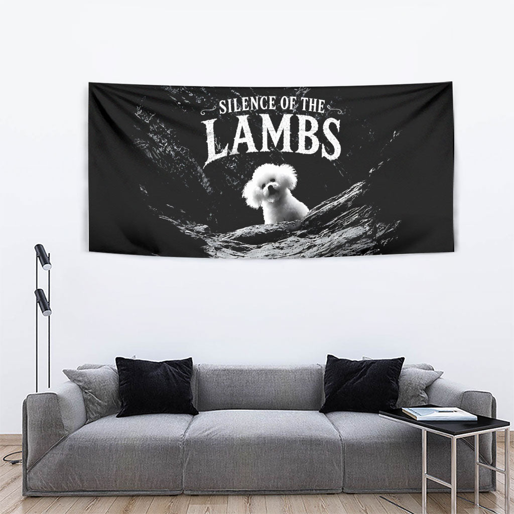 A Little Lamb in the Killer Silence Cute Serial Dog Tapestry Pet Lover