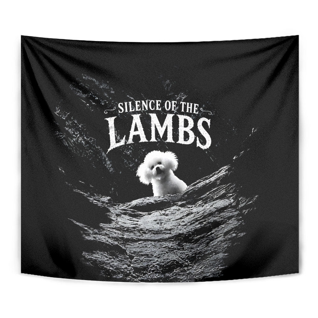 A Little Lamb in the Killer Silence Cute Serial Dog Tapestry Pet Lover