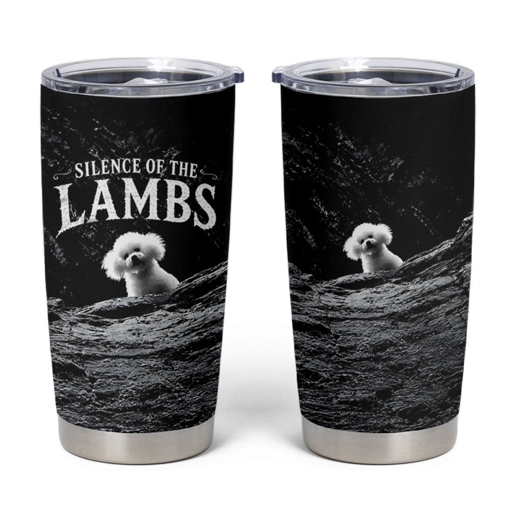 A Little Lamb in the Killer Silence Cute Serial Dog Tumbler Cup Pet Lover