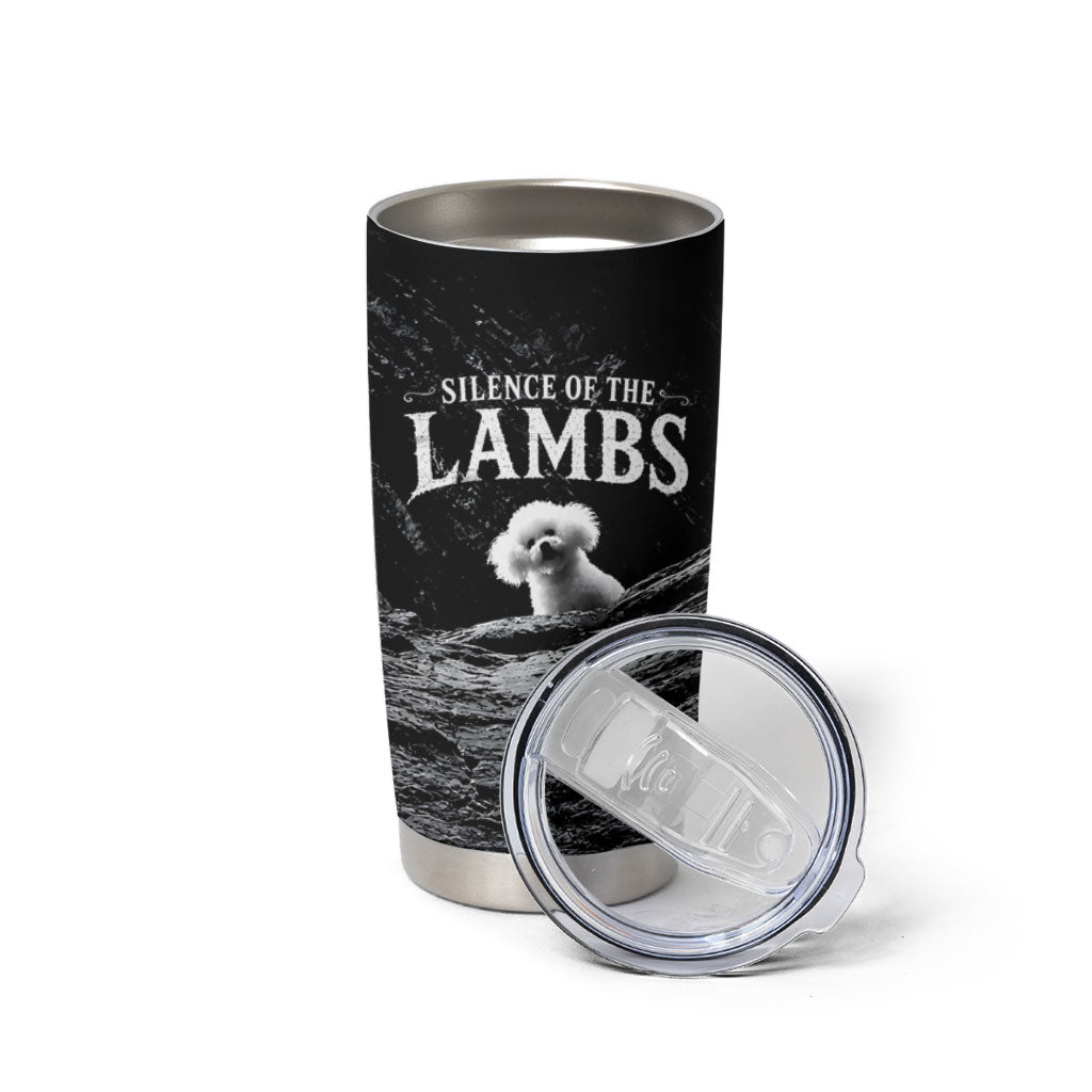 A Little Lamb in the Killer Silence Cute Serial Dog Tumbler Cup Pet Lover