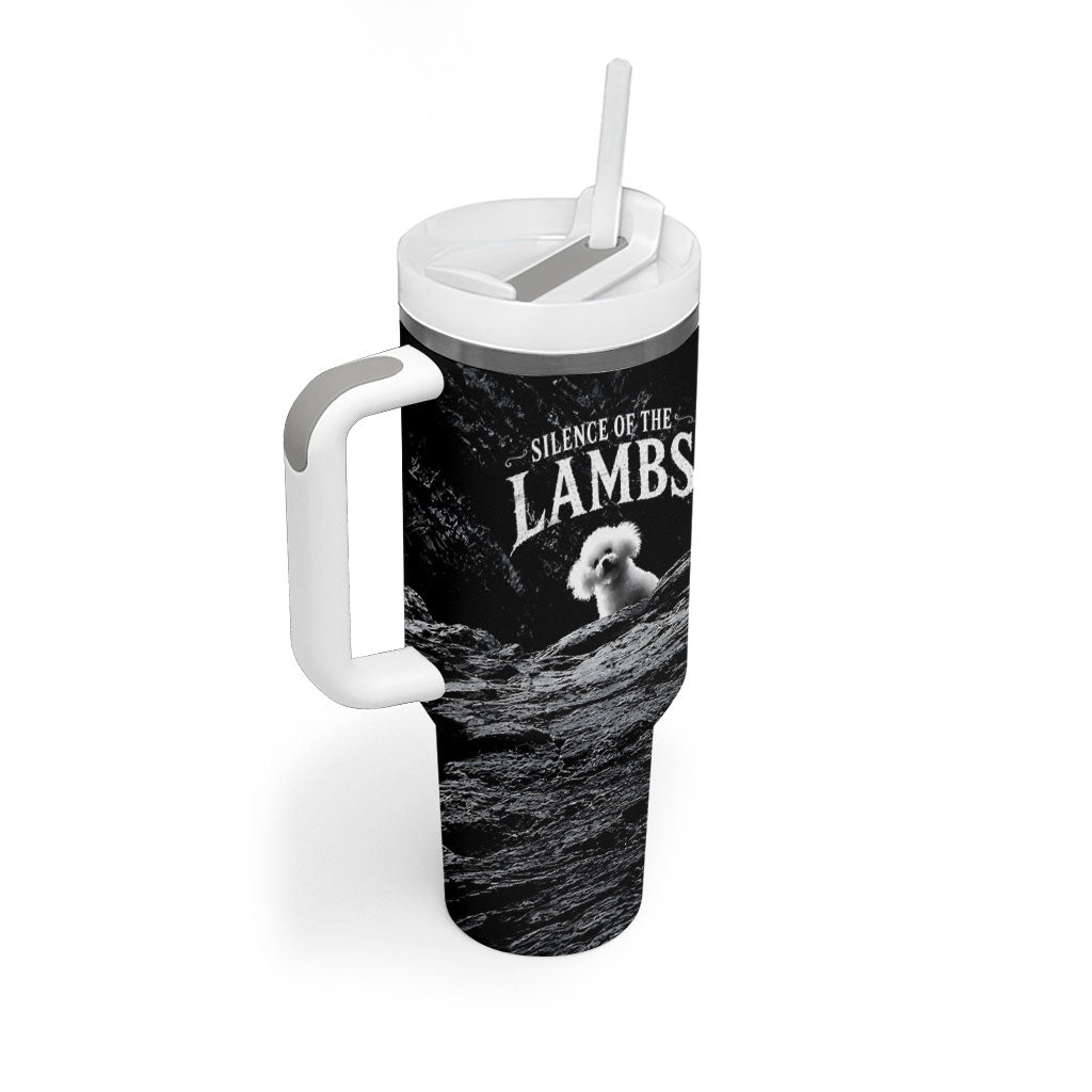 A Little Lamb in the Killer Silence Cute Serial Dog Tumbler With Handle Pet Lover