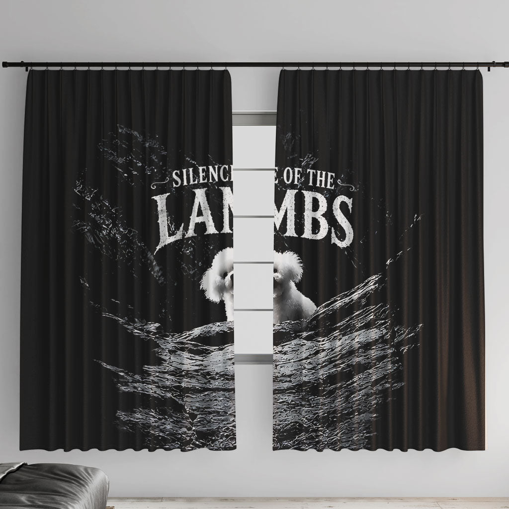 A Little Lamb in the Killer Silence Cute Serial Dog Window Curtain Pet Lover