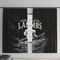 A Little Lamb in the Killer Silence Cute Serial Dog Window Curtain Pet Lover