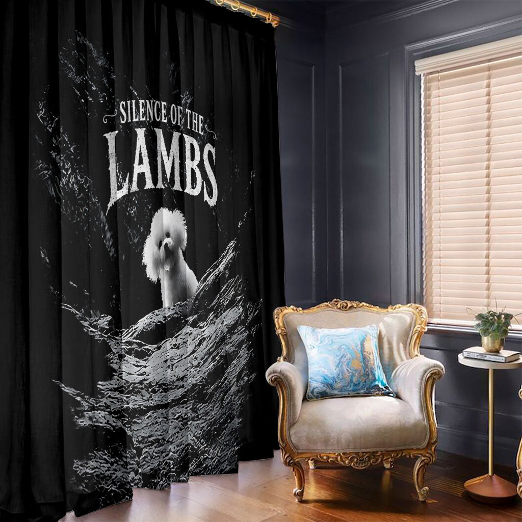 A Little Lamb in the Killer Silence Cute Serial Dog Window Curtain Pet Lover