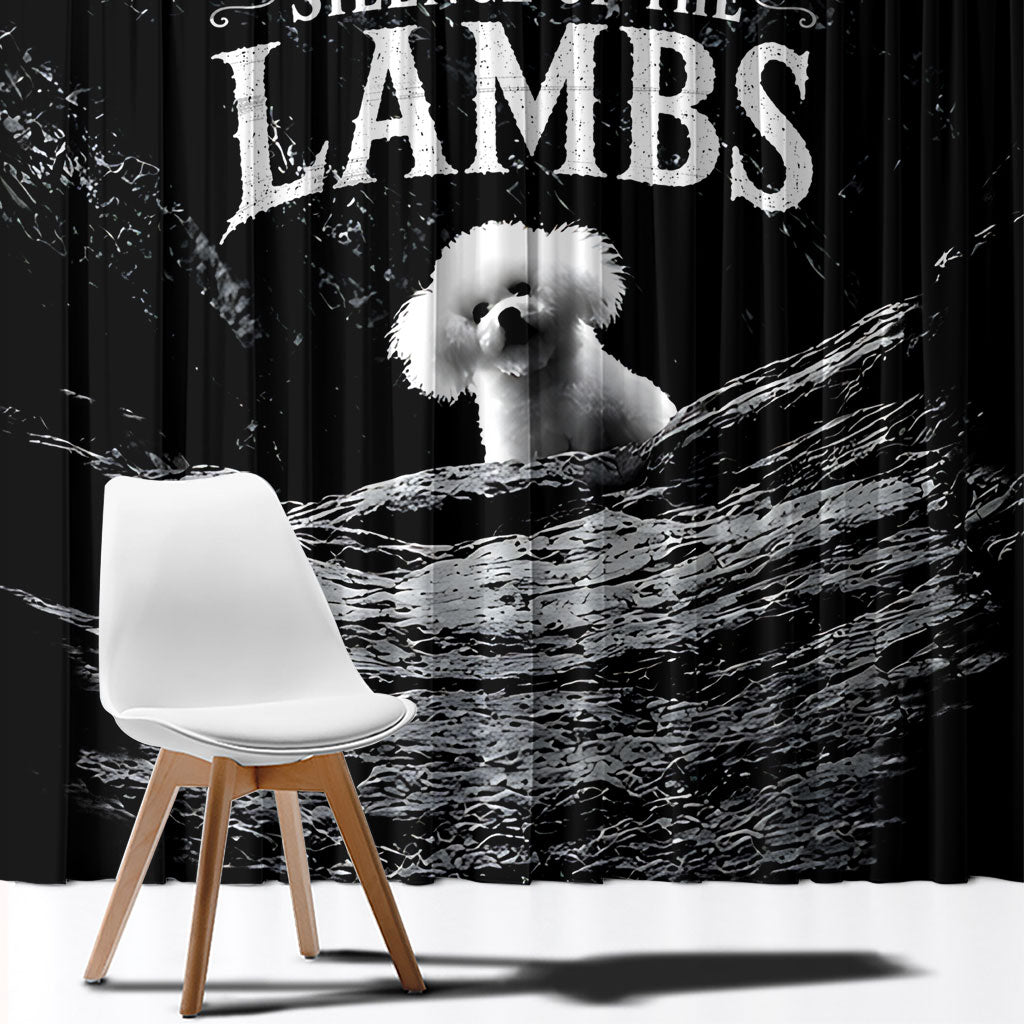 A Little Lamb in the Killer Silence Cute Serial Dog Window Curtain Pet Lover