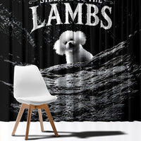 A Little Lamb in the Killer Silence Cute Serial Dog Window Curtain Pet Lover