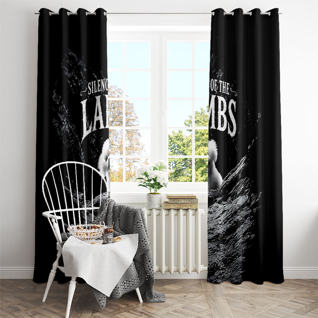 A Little Lamb in the Killer Silence Cute Serial Dog Window Curtain Pet Lover