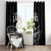 A Little Lamb in the Killer Silence Cute Serial Dog Window Curtain Pet Lover