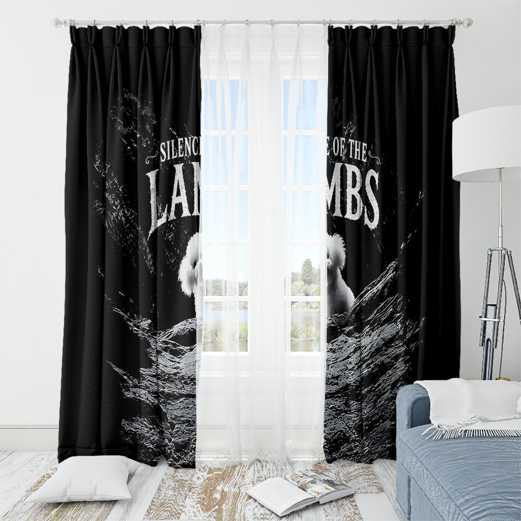 A Little Lamb in the Killer Silence Cute Serial Dog Window Curtain Pet Lover