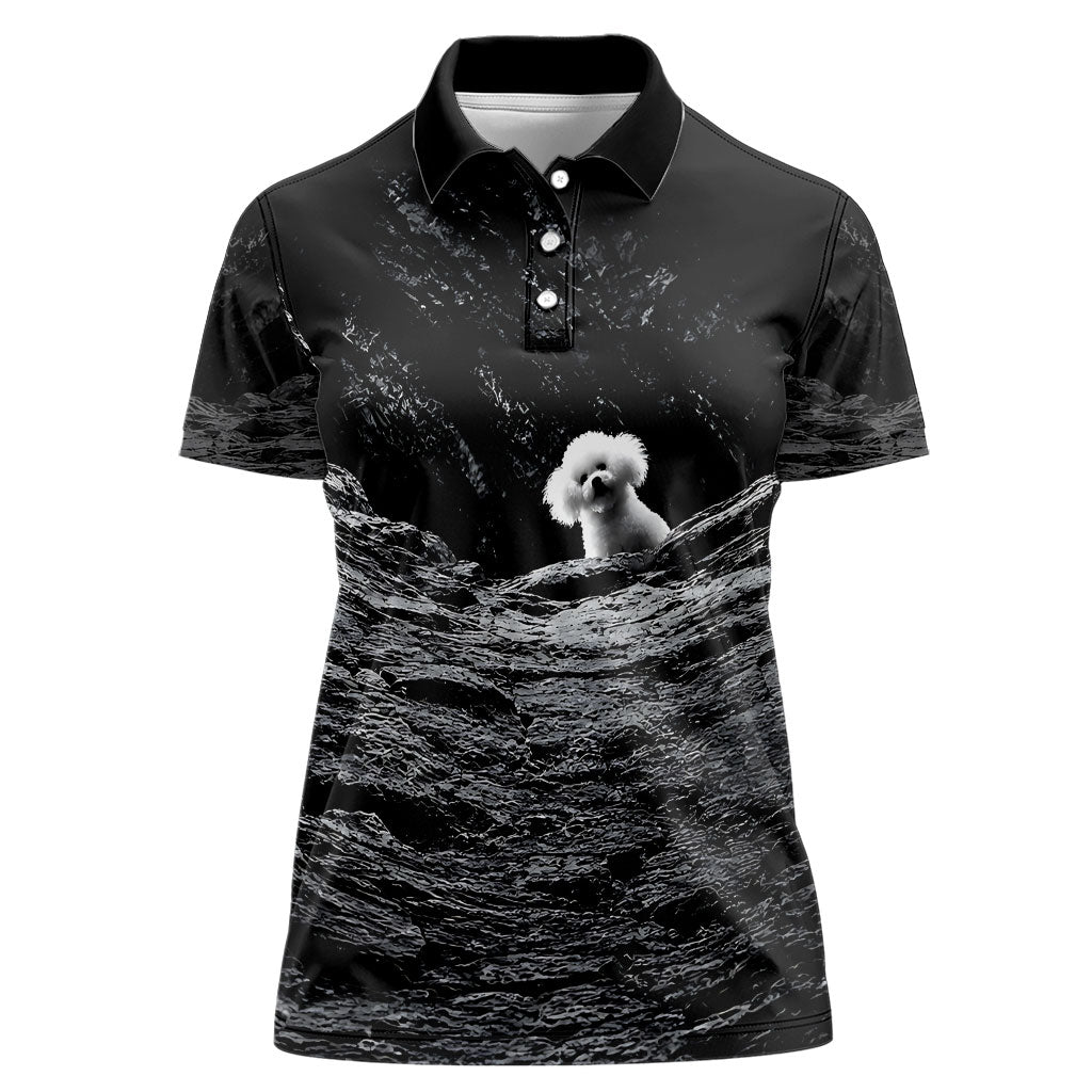 A Little Lamb in the Killer Silence Cute Serial Dog Women Polo Shirt Pet Lover
