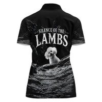 A Little Lamb in the Killer Silence Cute Serial Dog Women Polo Shirt Pet Lover