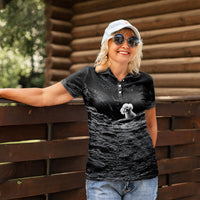 A Little Lamb in the Killer Silence Cute Serial Dog Women Polo Shirt Pet Lover