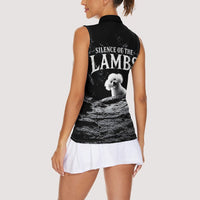 A Little Lamb in the Killer Silence Cute Serial Dog Women Sleeveless Polo Shirt Pet Lover