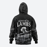 A Little Lamb in the Killer Silence Cute Serial Dog Zip Hoodie Pet Lover