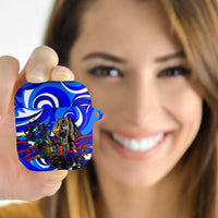 Belize Independence Day 1981 AirPods Case Toucan Mayan Pyramid Black Orchid Patriotic