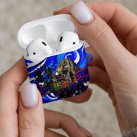 Belize Independence Day 1981 AirPods Case Toucan Mayan Pyramid Black Orchid Patriotic