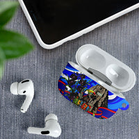 Belize Independence Day 1981 AirPods Case Toucan Mayan Pyramid Black Orchid Patriotic